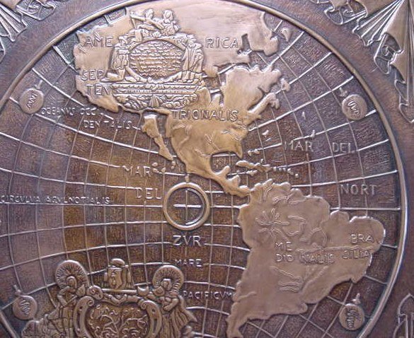Carte Du Monde Monumental Avec Voilier Cuivre Murale Avec Cadre Catawiki