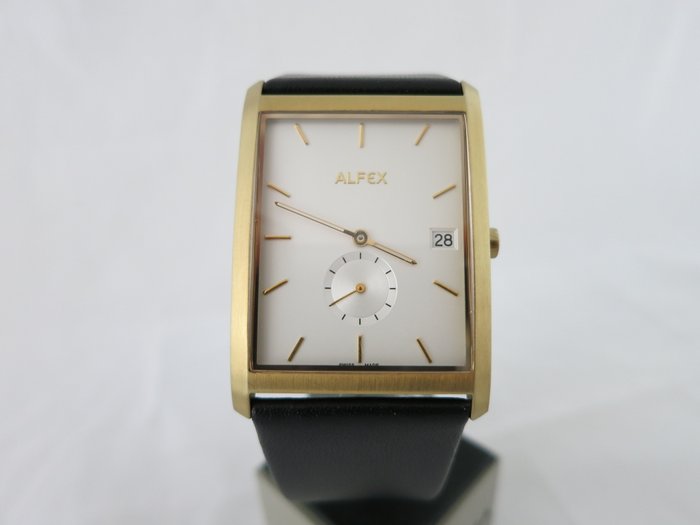 Alfex orologio da polso prodotto in Svizzera, Plum Design 5579, del periodo 2010
