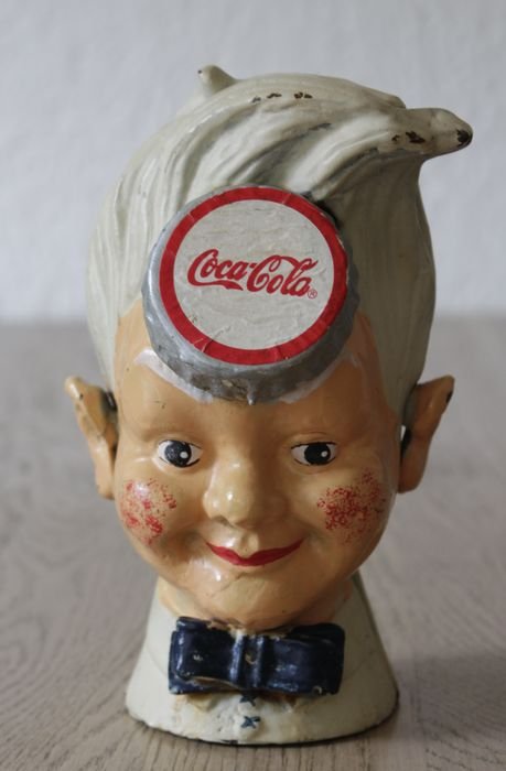 Hucha de hierro fundido Coca Cola - segunda mitad siglo XX