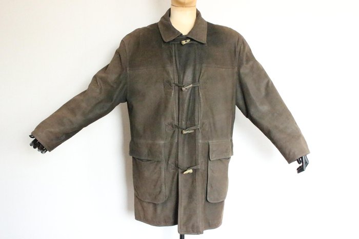 Lodenfrey – Leather Loden coat - Catawiki