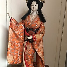 Japan Qing-Dynastie Geisha chinesisch Puppe Figur Seide 31 cm  Neu groß Auswahl 