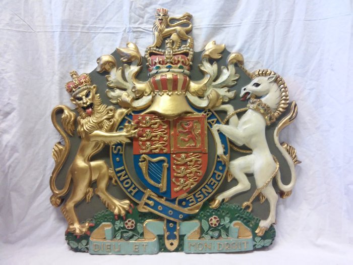 Crest Coat Of Arms Of The United Kingdom Dieu Et Mon Catawiki