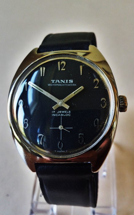 TANIS « Wehrmachtwerk » – Montre-bracelet pour homme – Années 1970.