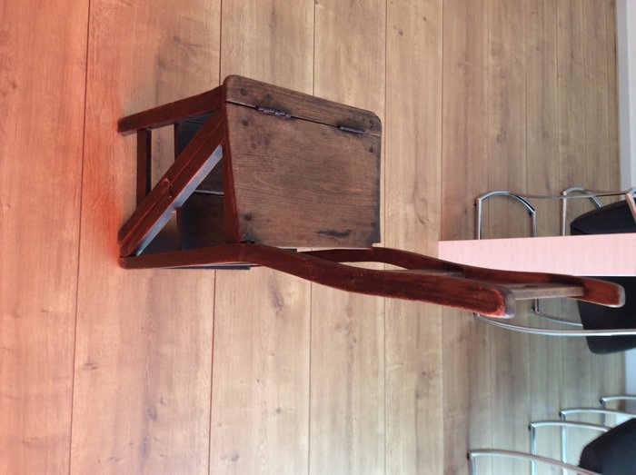 Antica sedia / scala in legno - Catawiki
