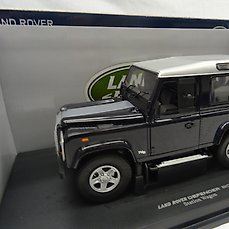 LAND ROVER DEFENDER 90 STATION WAGON BLUE 1/18 BY UNIVERSAL HOBBIES 3886 