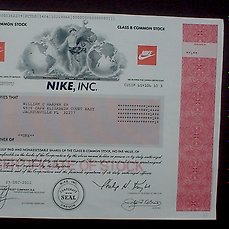 USA - Nike Inc. Class B Common Stock 