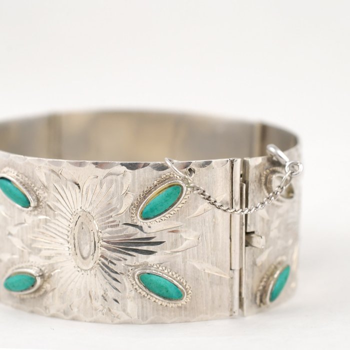 Monroy 925 Silver Bracelet – Mexico – Width: 2.5 cm – Diameter: 6 cm ...