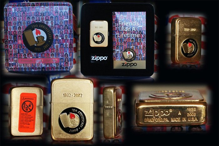 Zippo 70th Anniversary 1932 2002 
