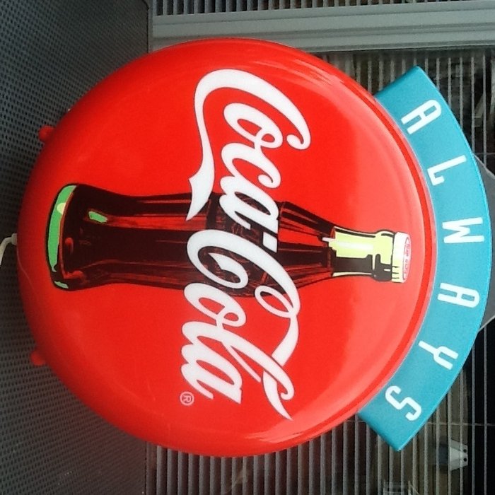 Beautiful plastic light box Always Coca Cola (1970s).