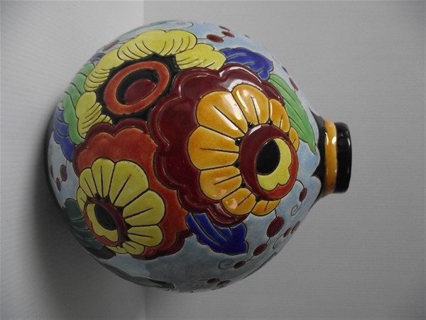 Charles Catteau, Boch Keramis - Polychrome earthenware vase
