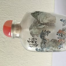 Chinese ceramic snuff bottle hand-painted landscape pattern\u2014002