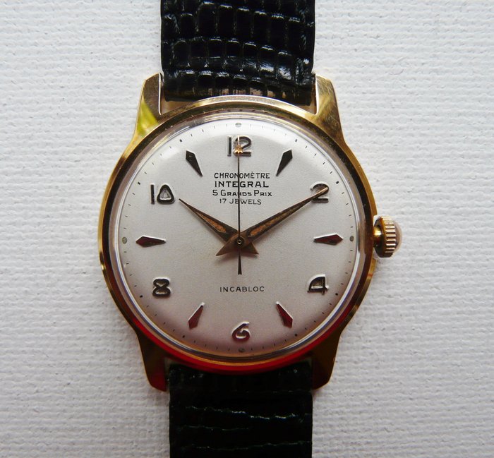 INTEGRAL Men's Chronometric Wristwatch Circa 1955. Of - Catawiki