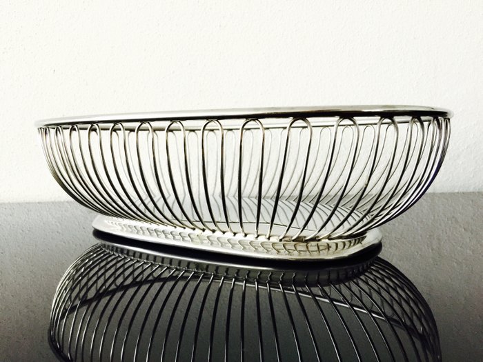 Alfra Alessi - Stainless steel bread basket / bowl oval