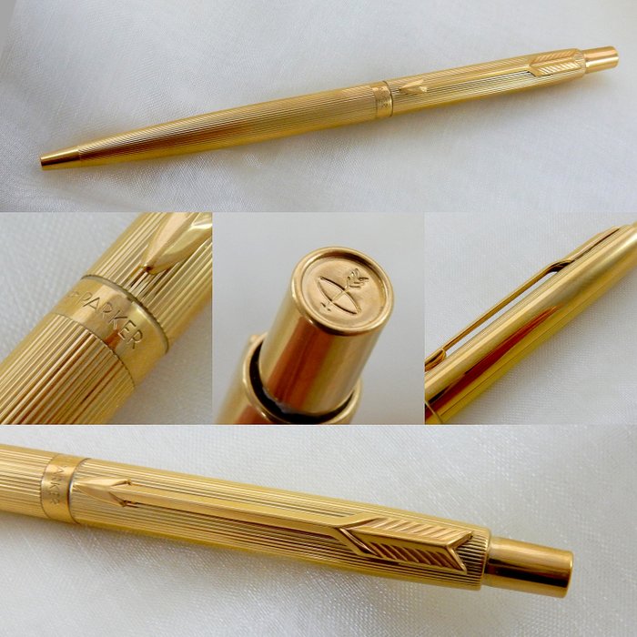 Parker 'Classic' Gold Plated Fileté Ballpoint Pen  *  New Old Stock / Near Mint Condition