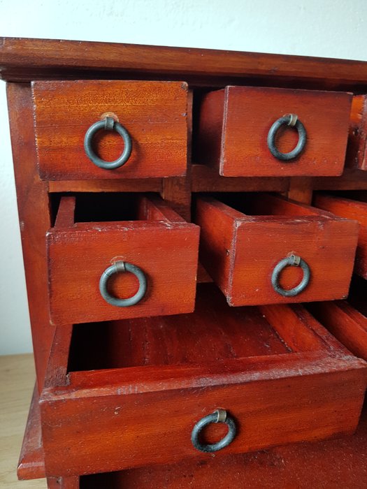 Small Old Apothecary Cabinet With 11 Drawers Catawiki