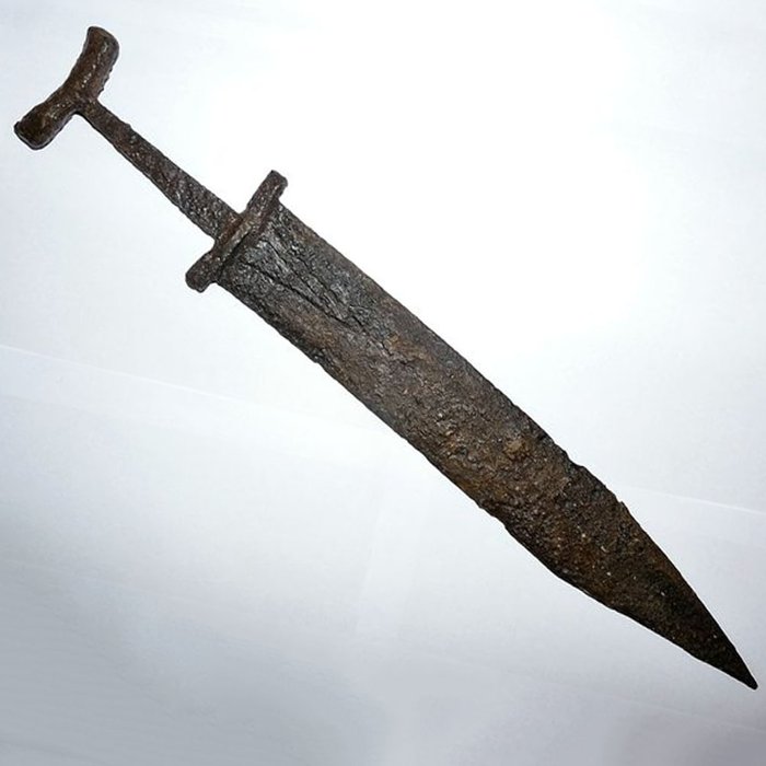 Espada romano-germánica - Gladio hecho de hierro de Maguncia - 475 mm

