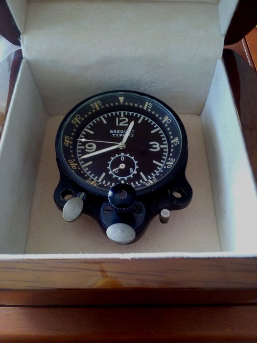 Breguet Type 12 Aircraft Cockpit Clock Borduhr – Circa 1950s
