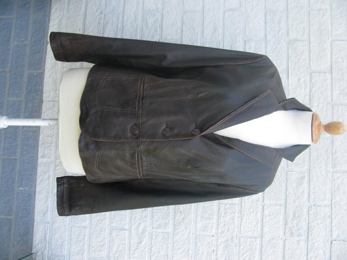 Arma – Old look leather jacket/blazer - Catawiki
