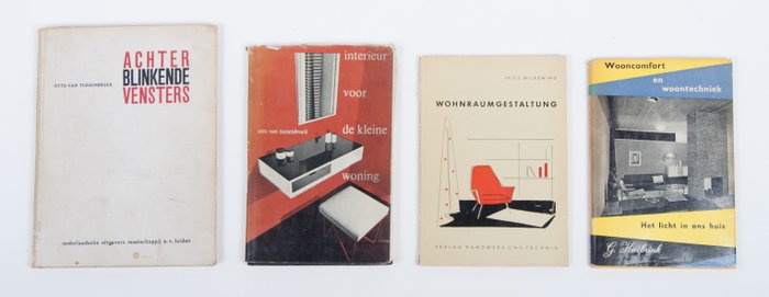 Interior Lot With 4 Reference Books About Interior Design
