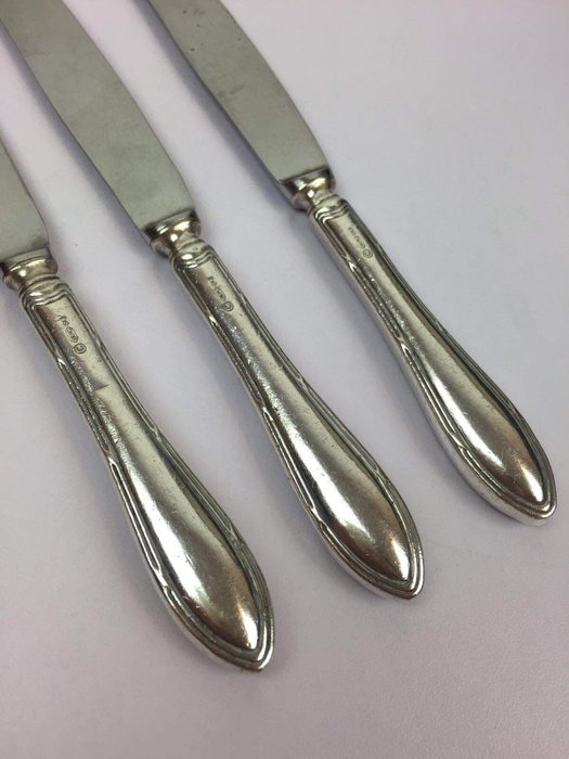 Gero Silver 90 - 44-piece cutlery set (12 people) silver plated in ...