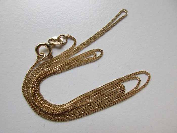 14 kt gold necklace – stamped 585 – never worn - Catawiki