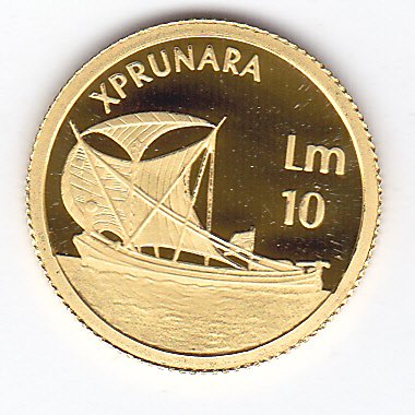 Malta. 10 Pounds 2002 "Xprunara"