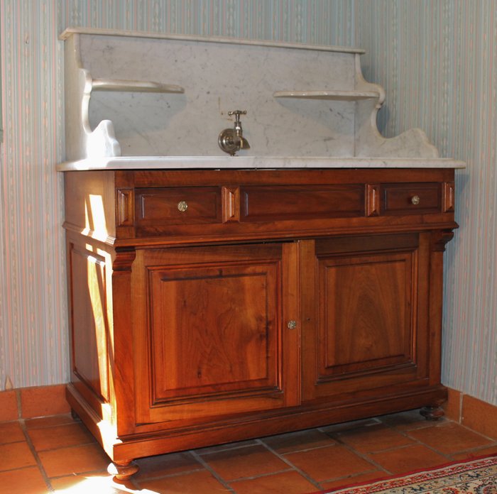 meuble de toilette avec vasque basculante 19 ème siècle France