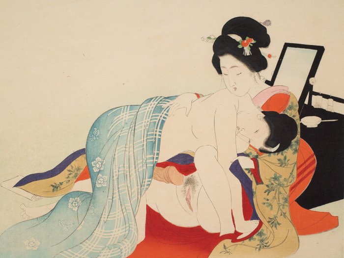Shunga a reprint of erotic painting meiji period