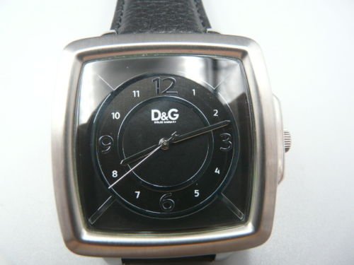 Reloj de pulsera Dolce & Gabbana D&G "Time" para hombre, en acero inoxidable, sumergible a 30 m, indicador de fecha en cuarzo, en torno al 2015.