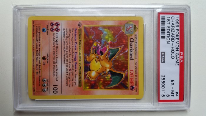 Holographic charizard 1st edition petursson margeir