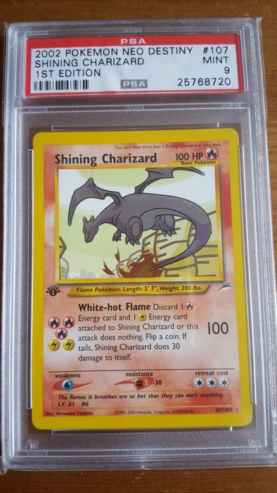 D 2 Custom Shiny Charizard Pokemon Card 1st Edition Shadowless Dp Black Version