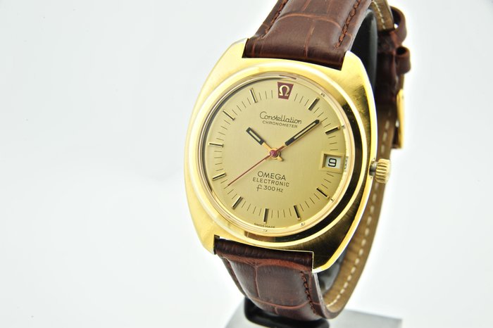 omega constellation chronometer electronic f300hz watch
