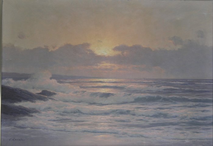 Carl Kenzler - Sonnenuntergang an Meeresküste