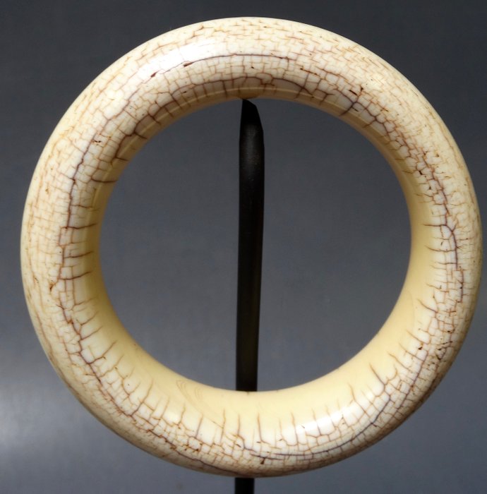 Large old ivory elephant bracelet - D.R. Congo