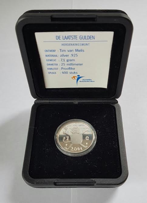 Holandia - 1 Gulden 2001 'De Laatste Gulden/ Zilveren Loeki in - Srebro