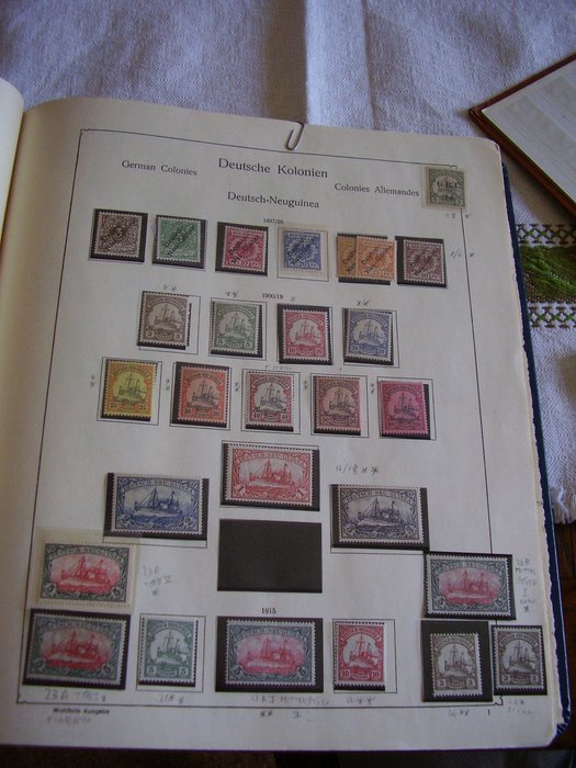 Duitsland 1872/1919 - Koloniën en postkantoren in het buitenland, belangrijke en gevorderde collecties