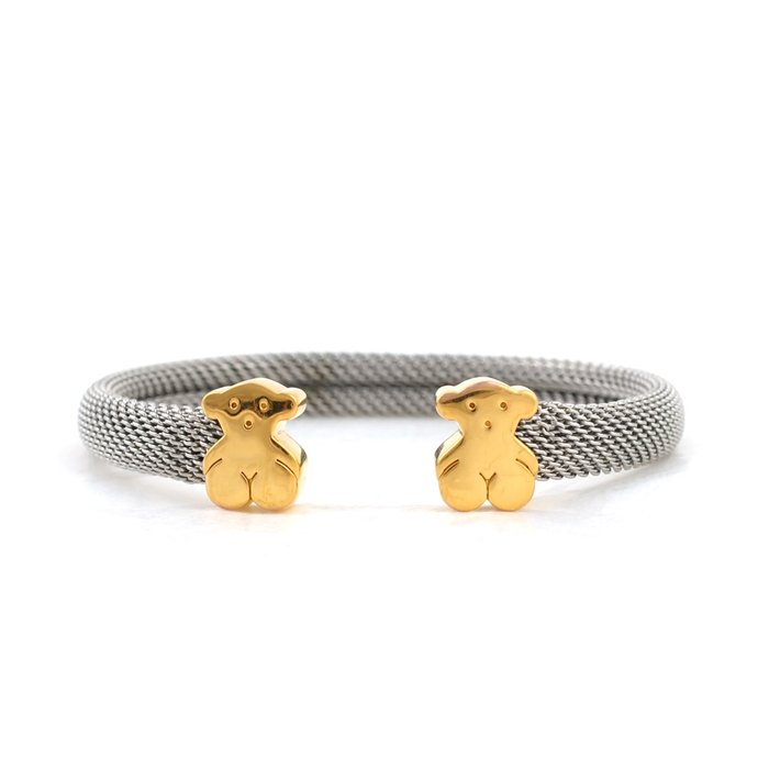 Diamond Heart Teddy Bear Charm Bracelet | HX Jewelry