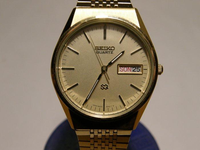 Seiko – Men's SQ gold plated wristwatch