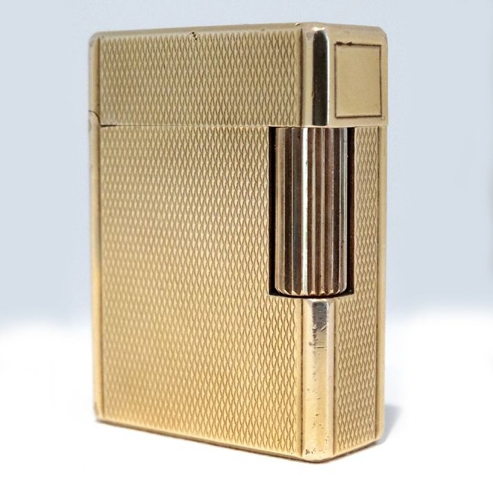 S.T. Dupont Paris lighter 20u gold plated flip top ca. 1970 - Catawiki