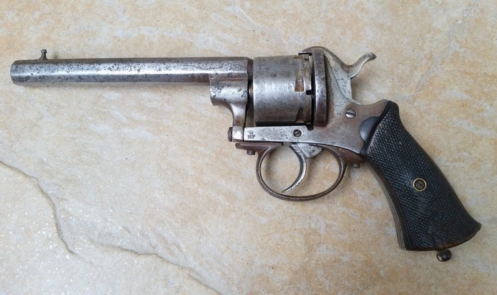 Revolver Type Lefaucheux Kaliber 10 mm bis 1840-1850 LÜTTICH