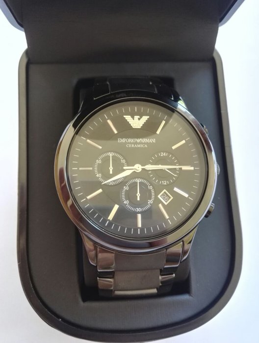 Emporio Armani Ceramica AR1451 – Men's wristwatch – In perfect ...