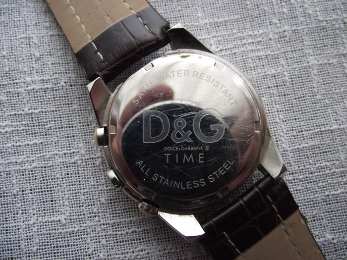 d & g time 5 atm water resistant all stainless steel