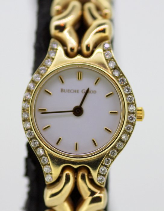 Bueche Girod 9 kt Gold Ladies Watch Made With Diamonds (0.64 ct in ...