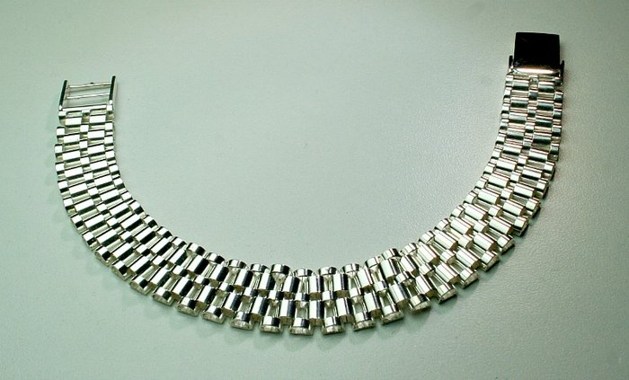silver rolex chain