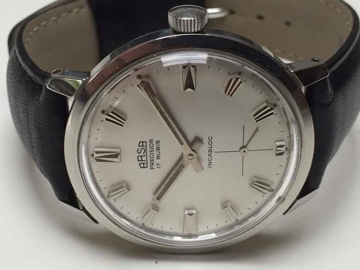 ARSA Auguste Reymond Precision, orologio da uomo, vintage degli anni '70, cal. Unitas 6325 Werhmachtswerk