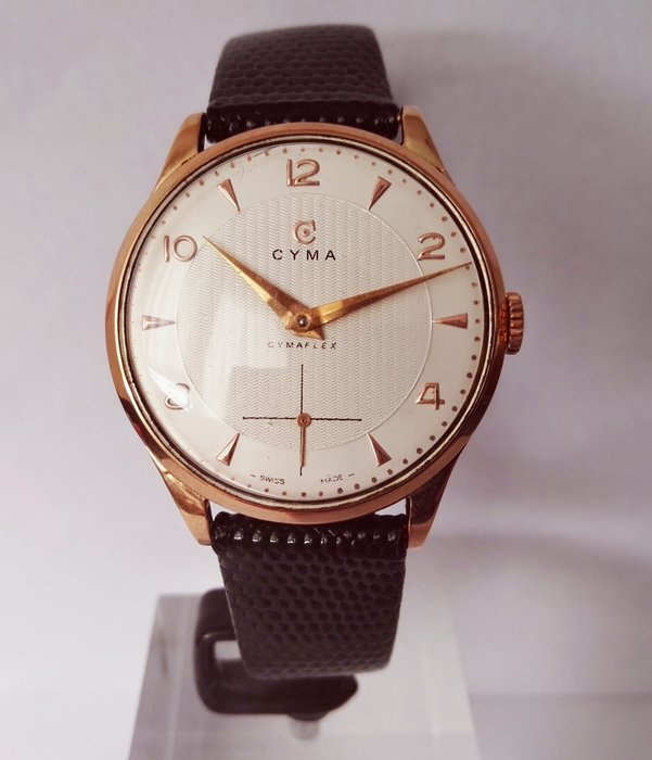 Cyma Cymaflex 586K Gold 18K - Men´s watch - 1955
