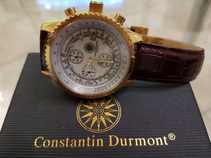 CONSTANTIN DURMONT Navigator Gold. Men's wristwatch.