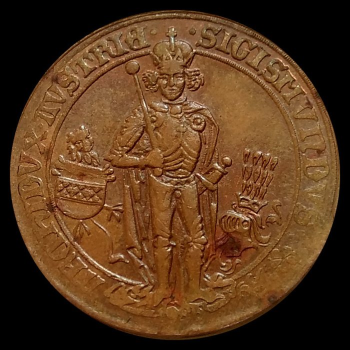 Österreich, Haus Habsburg - Guldiner 1486 Hall Abschlag in copper

