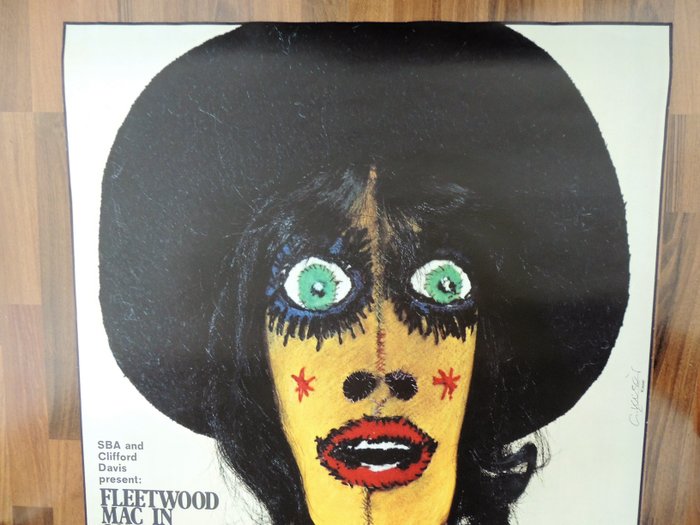 Günther Kieser "Fleetwood Mac " Peter Green " Concert Poster Germany 1970