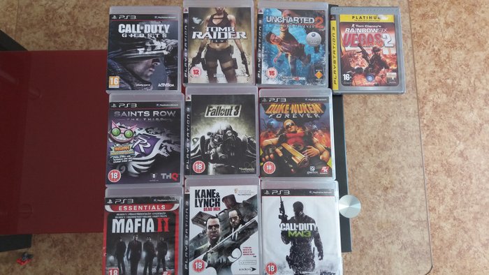 Lot Of 16 Ps3 Games Call Of Duty Ghost Tomb Raider Catawiki